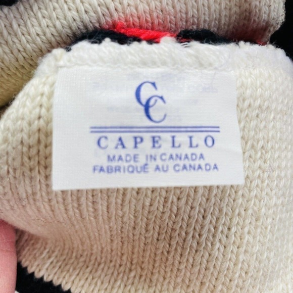 Capello Adult Wool Fair Isle Tassel Top Earflap Knit Beanie Hat OSFM Colorful - Picture 3 of 5